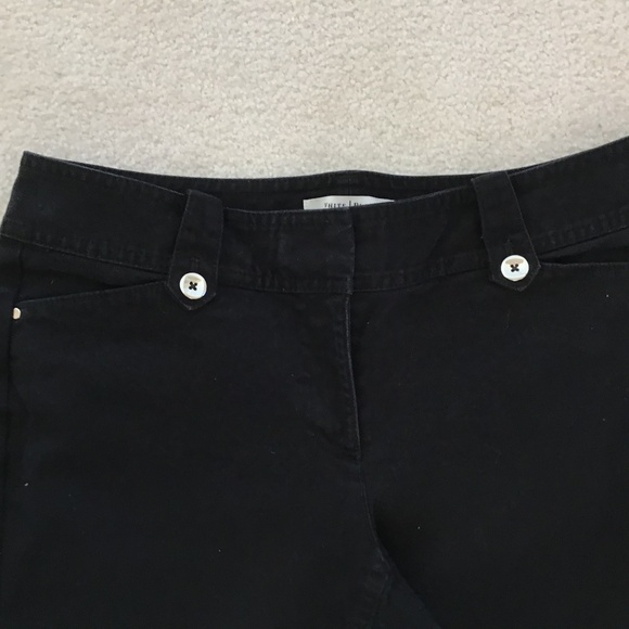 WHBM BLACK CROP LEG PANTS SIZE 6 - Picture 6 of 7